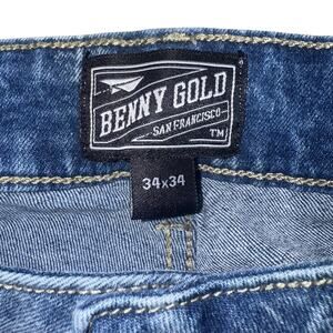 Benny Gold Jeans Mens 34x34 Straight Leg Handmade Quality San Francisco Denim
